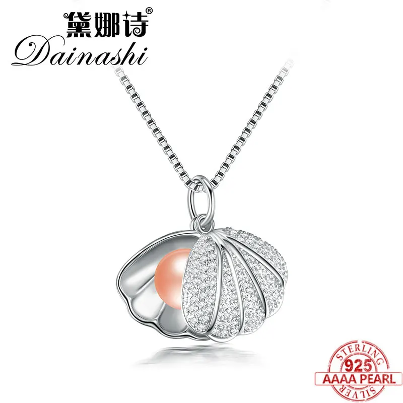 Dainashi Shell Design Pearl Necklace Pendant Charm Pearl Jewelry 925 Sterling Silver Jewelry for Women Party Necklaces With Box
Dainashi Shell Design Pearl Necklace Pendant Charm Pearl Jewelry 925 Sterling Silver Jewelry for Women Party Necklaces With Box