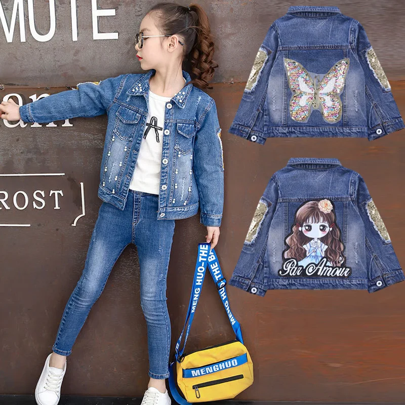 Girls Jackets Hole Cowboy Style Teens Outerwear embroidery Fashion Girls Jackets Coats Children's Clothing Kids Jean Jacket
Girls Jackets Hole Cowboy Style Teens Outerwear embroidery Fashion Girls Jackets Coats Children's Clothing Kids Jean Jacket