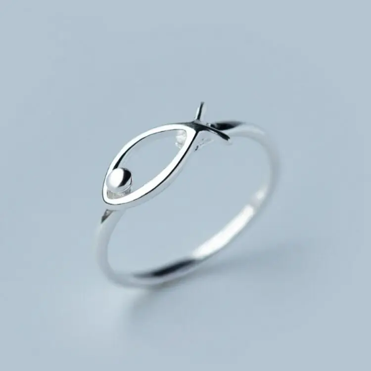 S925 sterling silver simple temperament cute small fresh fish ring accessories TYCR05
S925 sterling silver simple temperament cute small fresh fish ring accessories TYCR05