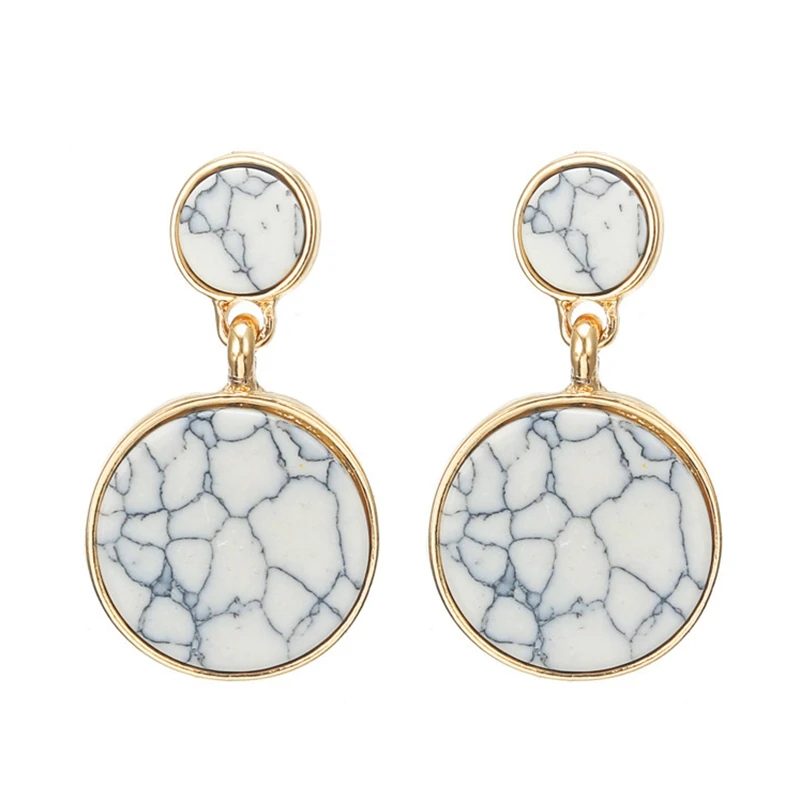 Hot Sale Bar Earrings for Women New Fashion Jewelry Black White Round Cracked Marble Stud Earrings Korean Cute Bijoux Brincos
Hot Sale Bar Earrings for Women New Fashion Jewelry Black White Round Cracked Marble Stud Earrings Korean Cute Bijoux Brincos