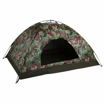 Outdoor Portable Single Layer Camping Tent Camouflage 2 Person Waterproof Lightweight Beach Fishing Hunting Tent Wigwam
Outdoor Portable Single Layer Camping Tent Camouflage 2 Person Waterproof Lightweight Beach Fishing Hunting Tent Wigwam