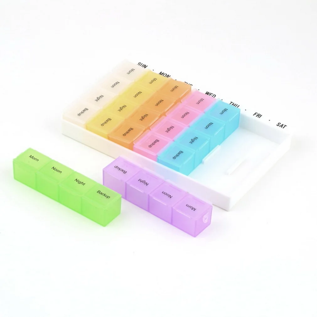 Hot Selling Tablet Pill Box Holder Medicine Storage Organizer Container Case 4 Row 28 Squares Weekly 7 Days Health Care Tools
Hot Selling Tablet Pill Box Holder Medicine Storage Organizer Container Case 4 Row 28 Squares Weekly 7 Days Health Care Tools