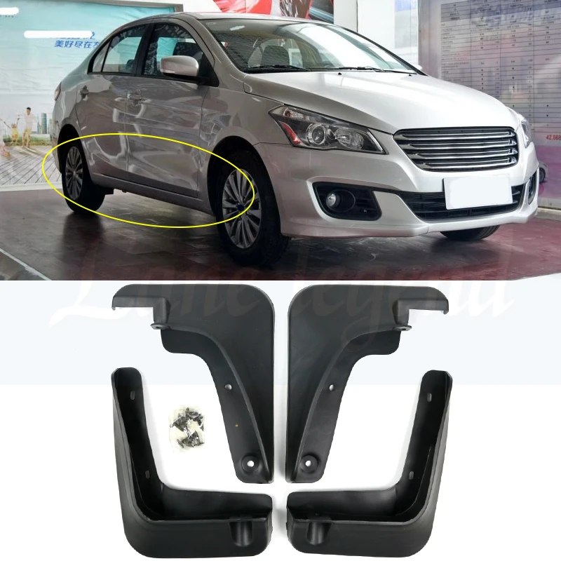 Car Molded Mud Flaps For Suzuki Ciaz / Alivio Sedan 2014-2017 Mudflaps Splash Guards Mud Flap Mudguards Fender 2015 2016 
Car Molded Mud Flaps For Suzuki Ciaz / Alivio Sedan 2014-2017 Mudflaps Splash Guards Mud Flap Mudguards Fender 2015 2016