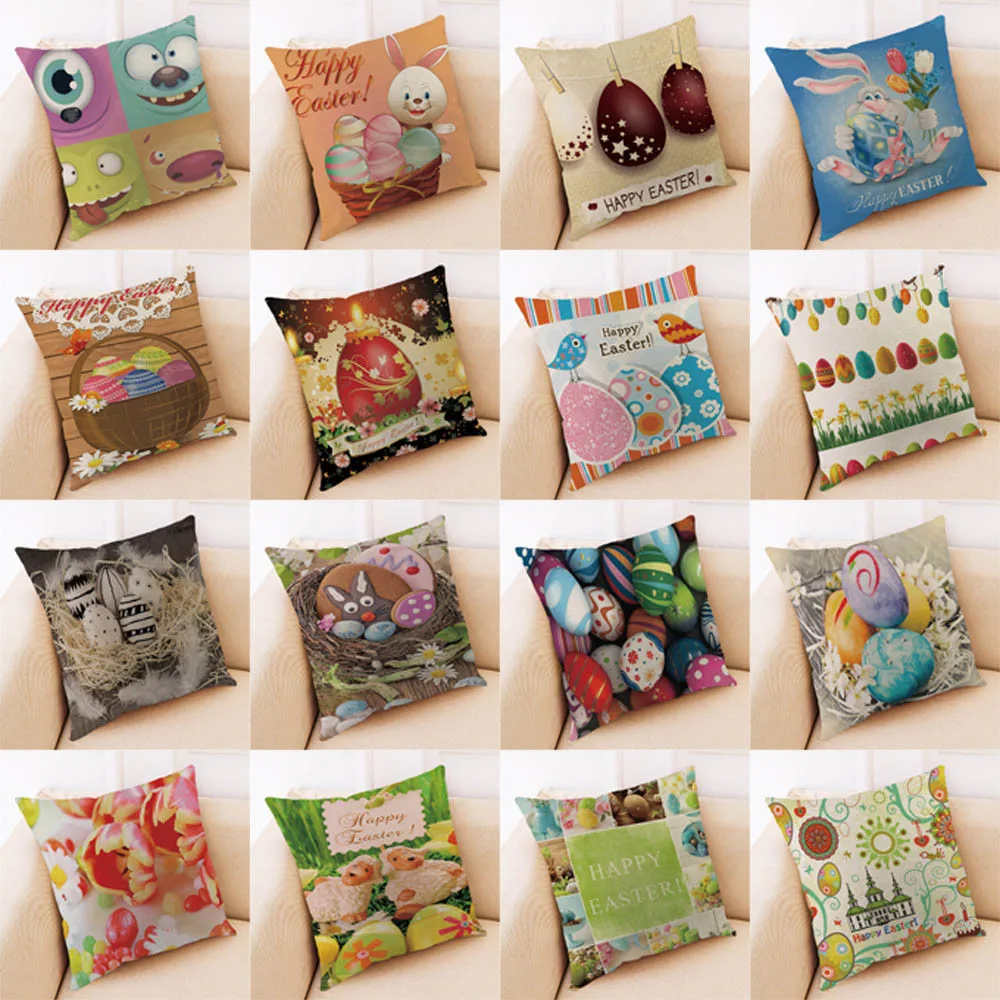 Easter Bunny Rabbit Egg Cushion Cover Happy Easter 45X45CM Pillow Case Easter Decorative Pillow cover Sofa Home Decor Kussenhoes
Easter Bunny Rabbit Egg Cushion Cover Happy Easter 45X45CM Pillow Case Easter Decorative Pillow cover Sofa Home Decor Kussenhoes