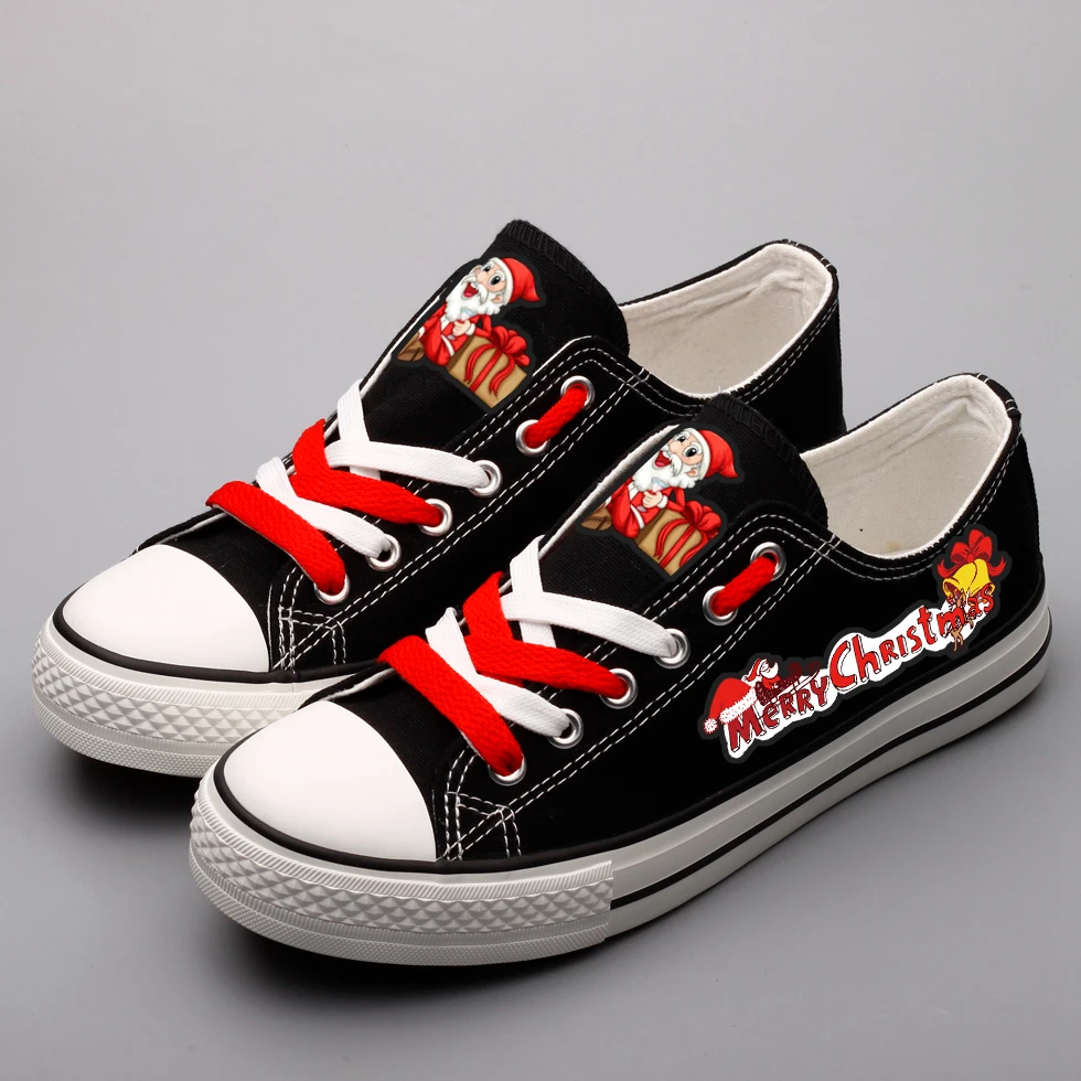 New Design Merry Christmas Santa Claus Printed Canvas Shoes Custom Graffiti Xmas Halloween Party Casual Flats Espadrilles Zapato
New Design Merry Christmas Santa Claus Printed Canvas Shoes Custom Graffiti Xmas Halloween Party Casual Flats Espadrilles Zapato