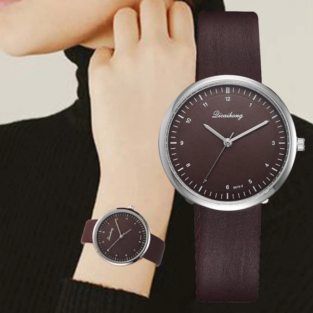 

Fantasy Women's Watches Simple And Stylish Precision Scale Dial Wristwatches Leather Strap Ladies Quartz Watch erkek kol saati