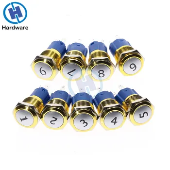 1pcs 16mm Metal Push Button Switch 12V Modification of car and Motorcycle accessories Button 5pin
1pcs 16mm Metal Push Button Switch 12V Modification of car and Motorcycle accessories Button 5pin