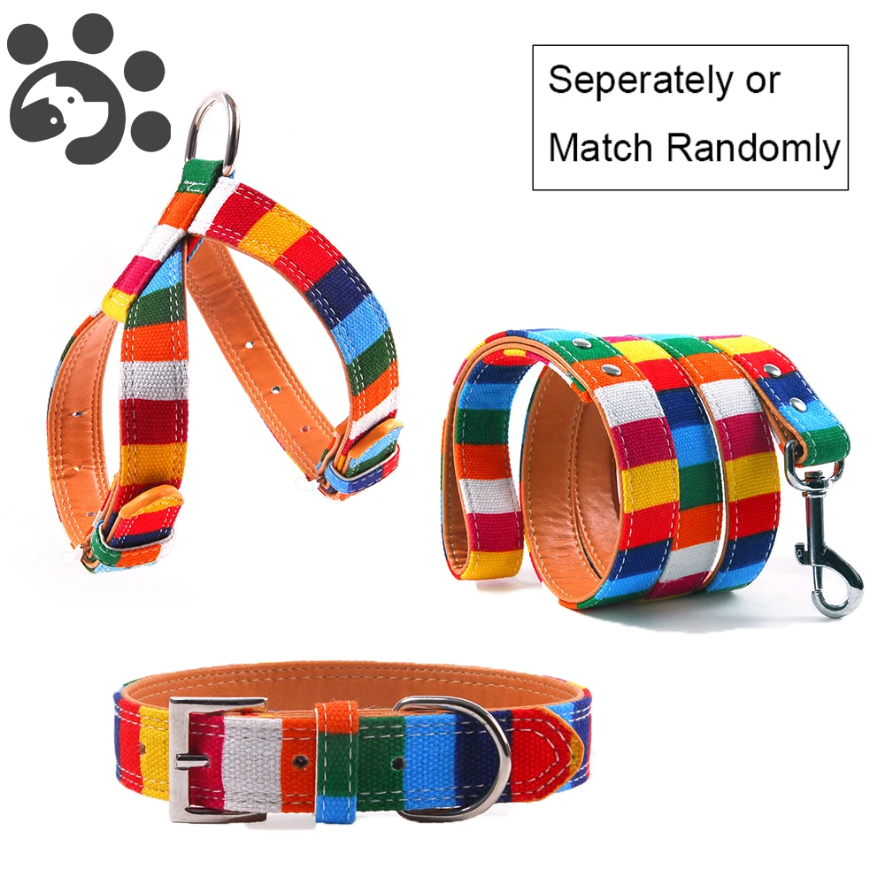 Dog Collar Harness Leash Set for Small Medium Large Dogs Canvas Leather Dog Collar Harness Lead Set Pet Products MP0055
Dog Collar Harness Leash Set for Small Medium Large Dogs Canvas Leather Dog Collar Harness Lead Set Pet Products MP0055
