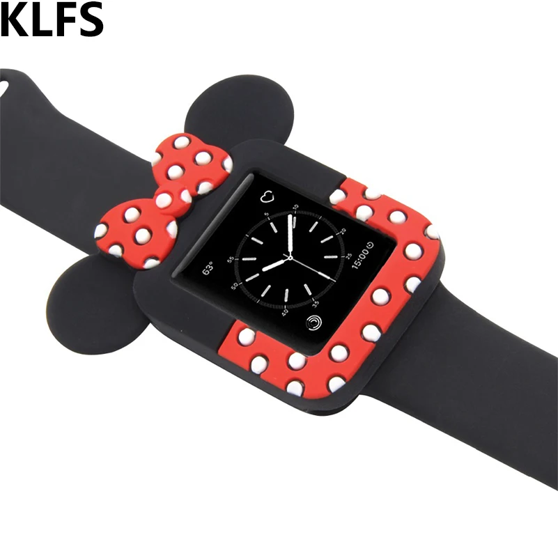 KLFS Minnie Watch Watchbands Silicone Soft Case For iWatch Series 123 Cover For Apple Watch 38mm 42mm Cute Mickey Mouse case
KLFS Minnie Watch Watchbands Silicone Soft Case For iWatch Series 123 Cover For Apple Watch 38mm 42mm Cute Mickey Mouse case