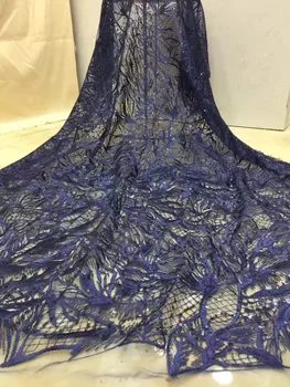 African Net Lace Fabric 2018 High Quality Lace Material Nigerian French Tulle sequin Lace Fabrics For Evening Dress
African Net Lace Fabric 2018 High Quality Lace Material Nigerian French Tulle sequin Lace Fabrics For Evening Dress