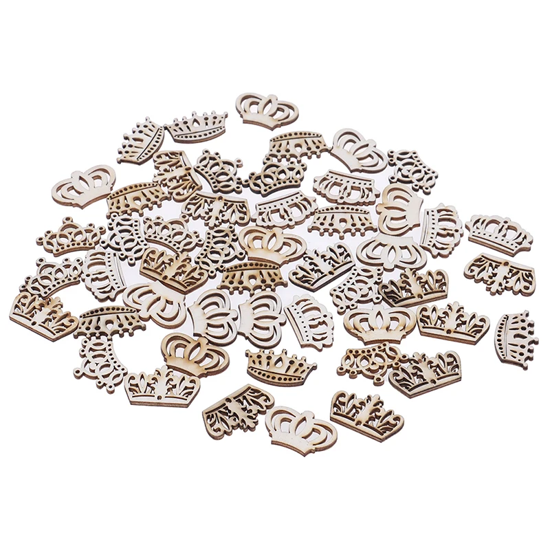 50pcs Mini Wooden Crown Craft Shapes Wood Crowns DIY Decoration Gift Decoupage Scrapbooking Wrapping Box Tags
50pcs Mini Wooden Crown Craft Shapes Wood Crowns DIY Decoration Gift Decoupage Scrapbooking Wrapping Box Tags