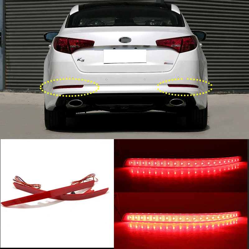 2pcs For KIA Optima 2011 2012 2013 Rear Bumper Reflector light rear fog lamp foglight Refit Rear LED Brake light
2pcs For KIA Optima 2011 2012 2013 Rear Bumper Reflector light rear fog lamp foglight Refit Rear LED Brake light