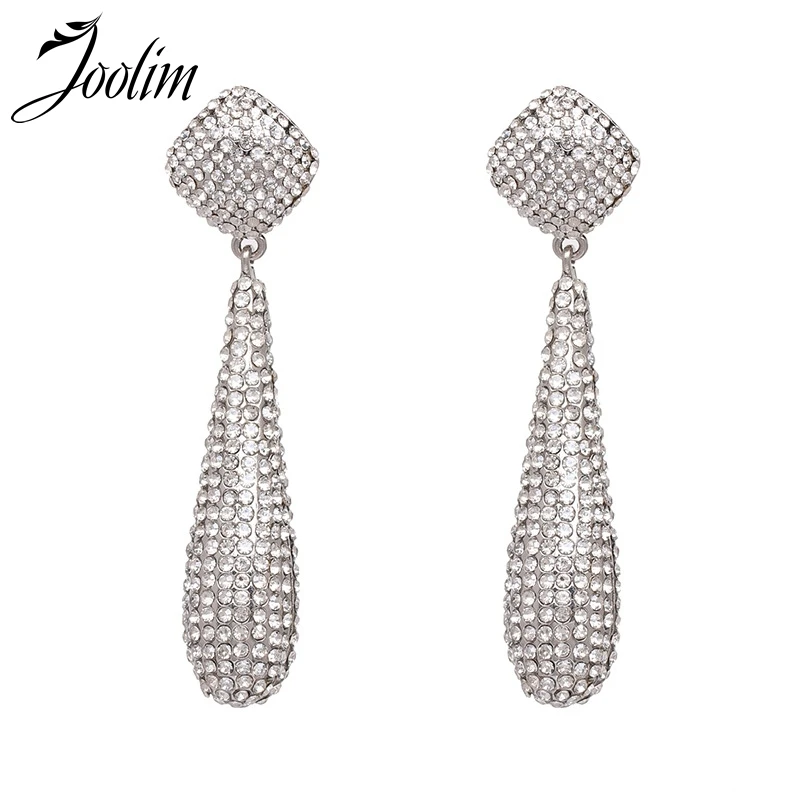 Joolim Classic Clear Rehinstone Pave Water Drop Earring Luxe Party Earring Wholesale
Joolim Classic Clear Rehinstone Pave Water Drop Earring Luxe Party Earring Wholesale