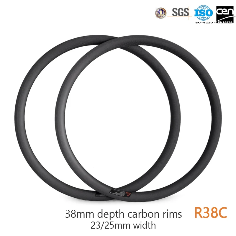 700c carbon road bike jante velo carbone 38 light clincher 23/25mm width bicycle rims R38C
700c carbon road bike jante velo carbone 38 light clincher 23/25mm width bicycle rims R38C