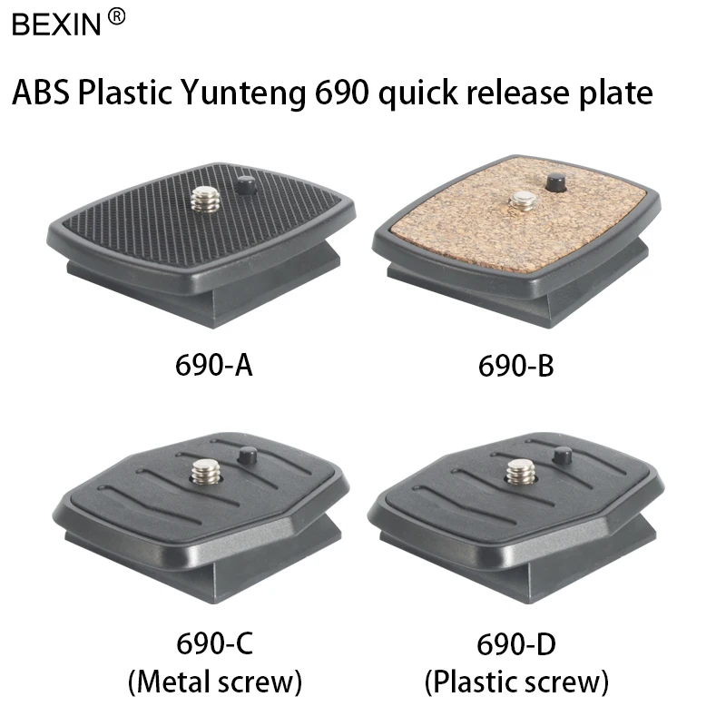 BEXIN universal plastic ABS quick release plate with 1/4 screw for YUNTENG 690 tripod Camera ball head VCT-668RM VCT-888 800
BEXIN universal plastic ABS quick release plate with 1/4 screw for YUNTENG 690 tripod Camera ball head VCT-668RM VCT-888 800