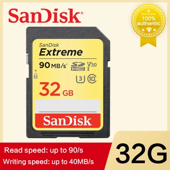 

NEW product SanDisk Memory Card Extreme SDHC/SDXC SD Card 32GB 64GB 128GB 256GB Class10 C10 U3 V30 90MB/s UHS-I For Camera SDXVE