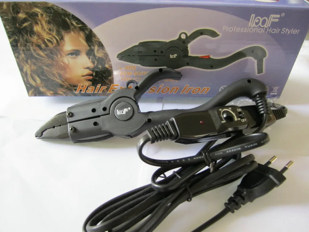 free shipping 1 Pcs loof Fusion Hair Extension Iron Keratin melt Tool Adjustable Temperature Wand Fusion Heat Connector+EU US
free shipping 1 Pcs loof Fusion Hair Extension Iron Keratin melt Tool Adjustable Temperature Wand Fusion Heat Connector+EU US