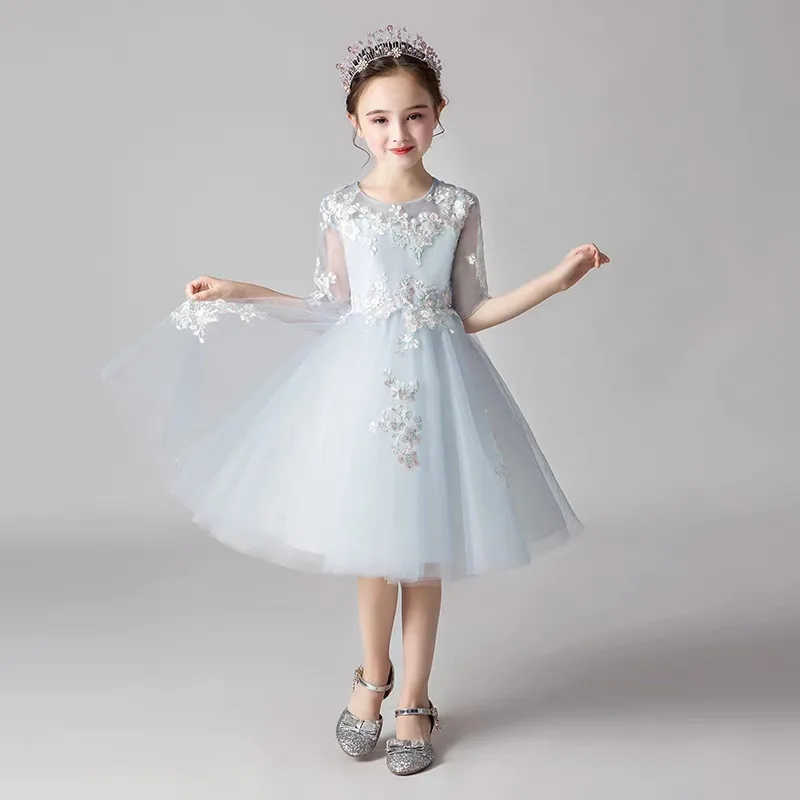 2018Autumn Spring New Children Girls Elegant Birthday Wedding Party Flowers Princess Dress Kids Teen Piano Performance Dress
2018Autumn Spring New Children Girls Elegant Birthday Wedding Party Flowers Princess Dress Kids Teen Piano Performance Dress