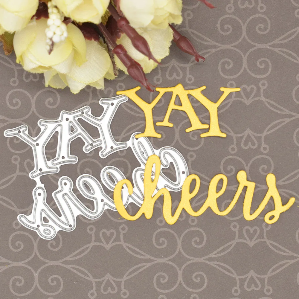 Cheers Letters Metal Cutting Dies Words for Scrapbooking Album Card Making Paper Embossing Dies
Cheers Letters Metal Cutting Dies Words for Scrapbooking Album Card Making Paper Embossing Dies