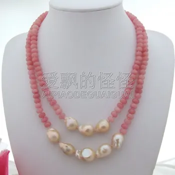 N112207 44'' Pink Keshi Pearl Pink Stone Necklace
N112207 44'' Pink Keshi Pearl Pink Stone Necklace