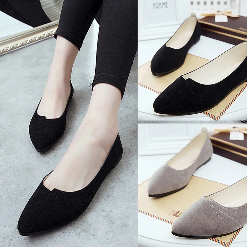 Women's Flats Ladies Comfy Shoes Soft Slip-On Casual Boat Shoes Woman 2018 New Summer Black Gray Women Shoes zapatos mujer4.09
Women's Flats Ladies Comfy Shoes Soft Slip-On Casual Boat Shoes Woman 2018 New Summer Black Gray Women Shoes zapatos mujer4.09