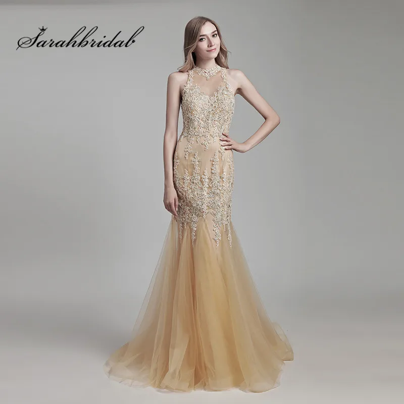 Elegant Champagne Evening Dresses Jewel Crystal Mermaid Long Prom Party Gowns Zipper Back Real Photo Sleeveless Beading CC153
Elegant Champagne Evening Dresses Jewel Crystal Mermaid Long Prom Party Gowns Zipper Back Real Photo Sleeveless Beading CC153