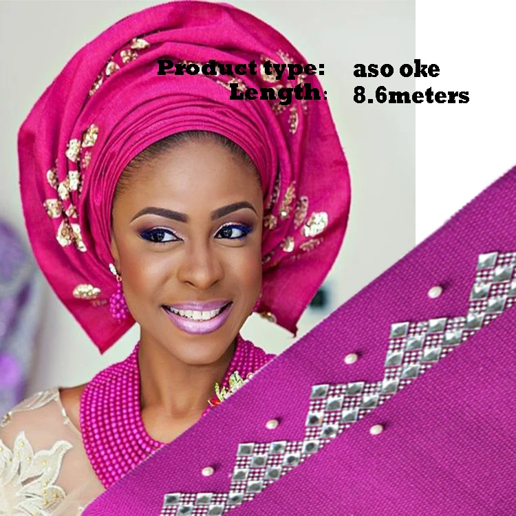 Top selling wholesale African aso-oke stones and beads Multi-colored african ASO-EBI length 8.6m newest wrapper scraf for women.
Top selling wholesale African aso-oke stones and beads Multi-colored african ASO-EBI length 8.6m newest wrapper scraf for women.