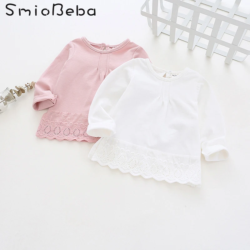 Smiobeba Autumn Newest Baby Girls' Tee-Shirt Children's Lace Pleated Top Shirt Kids Pure Cotton Pink Cheap Wholesale Price Shirt
Smiobeba Autumn Newest Baby Girls' Tee-Shirt Children's Lace Pleated Top Shirt Kids Pure Cotton Pink Cheap Wholesale Price Shirt