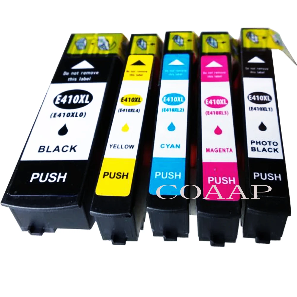 

5pcs Printer ink cartridge for Compatible Epson Expression Premium XP 530 630 540 640 635 830 900 T410XL With chips