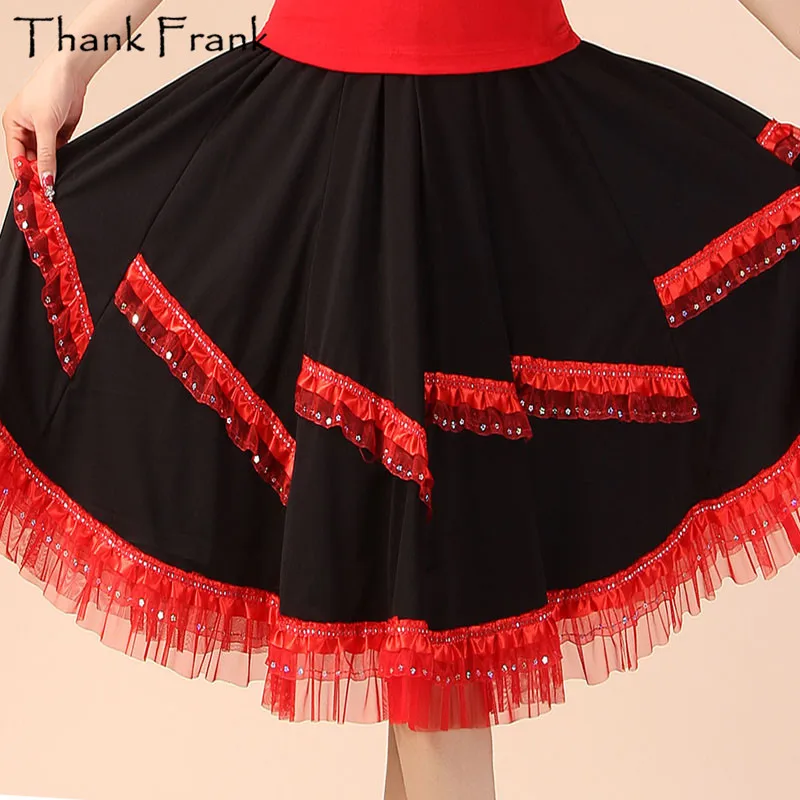 Discount Women Sequin Skirt Adult Red Rose Red Latin Skirts Classic Ballroom Dance Dress Fashionable Elastic Dance Wear SK18
Discount Women Sequin Skirt Adult Red Rose Red Latin Skirts Classic Ballroom Dance Dress Fashionable Elastic Dance Wear SK18