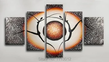 100% Hand-Painted High Quality Modern Nude Women Sun Oil Painting On Canvas Abstract Landscape Home Wall Picture For Living Room