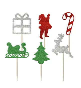 Christmas Glitter Cupcake Toppers,Cake Decoration, santa, present, reindeer, sleigh, christmas tree, candy cane
Christmas Glitter Cupcake Toppers,Cake Decoration, santa, present, reindeer, sleigh, christmas tree, candy cane