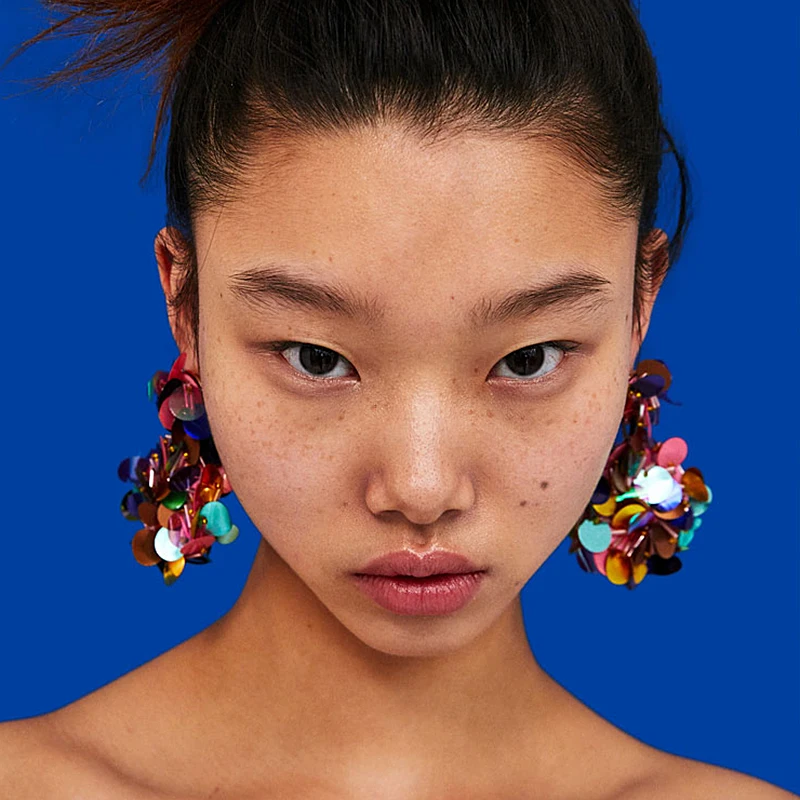 ZHINI New Flower Tassel Earrings Fashion Statement Drop Dangle Earrings for Women Big Fringing sequins earing Jewellry Wholesale
ZHINI New Flower Tassel Earrings Fashion Statement Drop Dangle Earrings for Women Big Fringing sequins earing Jewellry Wholesale