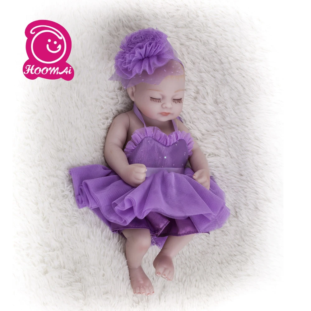 Lovely 28cm Full Silicone Reborn Baby Dolls Eyes Closed Tiny Handmade Lifelike Small Realistic Kids Sleeping Girl Bathe Toys
Lovely 28cm Full Silicone Reborn Baby Dolls Eyes Closed Tiny Handmade Lifelike Small Realistic Kids Sleeping Girl Bathe Toys