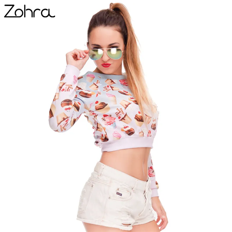 Zohra High Quality Women Sweatshirt Fashion Dessert 3D Printed Hoodies Pullover Sexy Beach Nightclubs Party Crop Sweatshirts
Zohra High Quality Women Sweatshirt Fashion Dessert 3D Printed Hoodies Pullover Sexy Beach Nightclubs Party Crop Sweatshirts