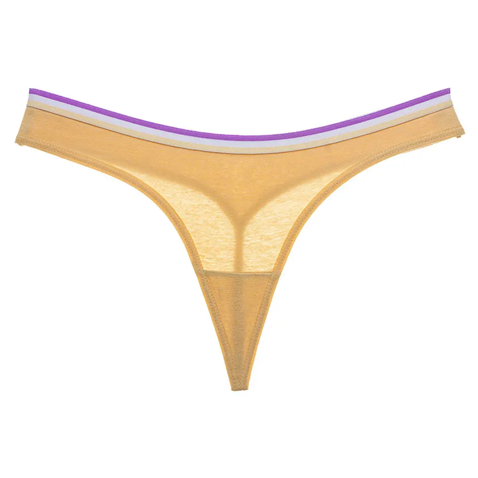 Panties Women Thong Cotton Sexy Stripe G String Ladies Seamless Underwear Female Lingerie Low Waist Thongs New
Panties Women Thong Cotton Sexy Stripe G String Ladies Seamless Underwear Female Lingerie Low Waist Thongs New