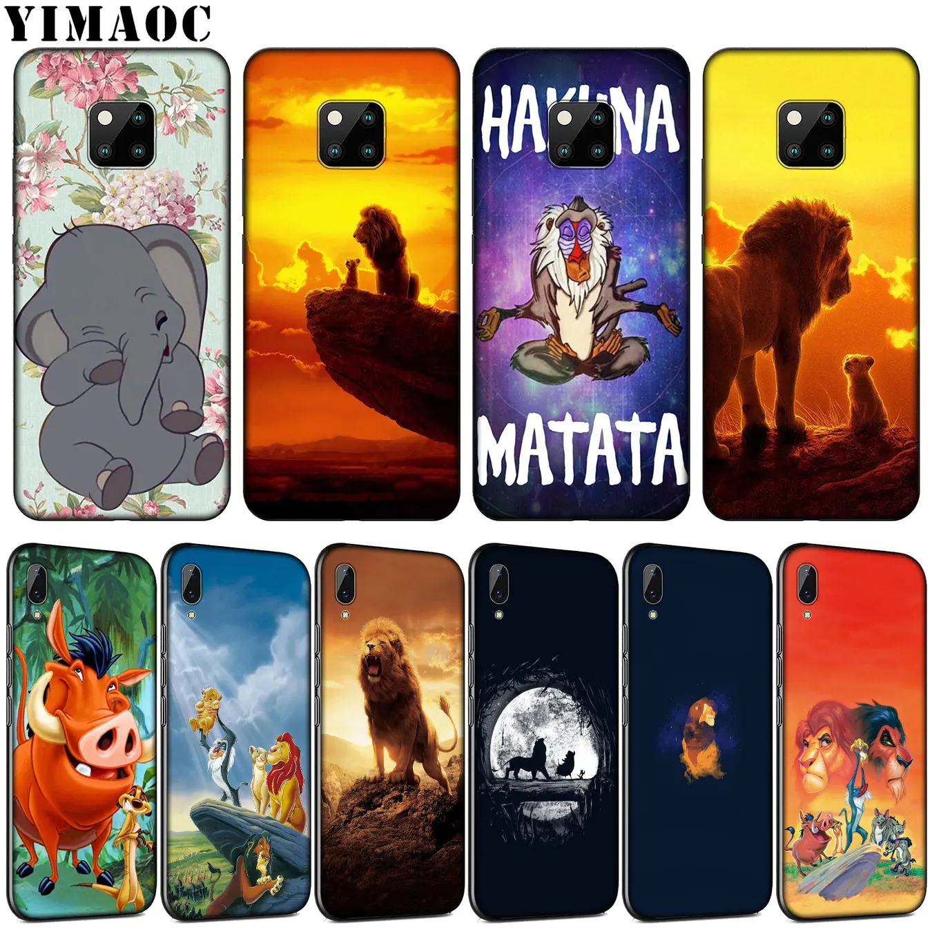 YIMAOC The lion king Soft Silicone Phone Case for Huawei Mate 30 20 10 Pro Lite Nova 5I 4 3i 3 2i 2 Lite Black Cover
YIMAOC The lion king Soft Silicone Phone Case for Huawei Mate 30 20 10 Pro Lite Nova 5I 4 3i 3 2i 2 Lite Black Cover