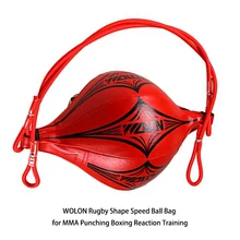 Buy WOLON Rugby Shape Speed Ball Bag for MMA Punching Boxing Reaction Training