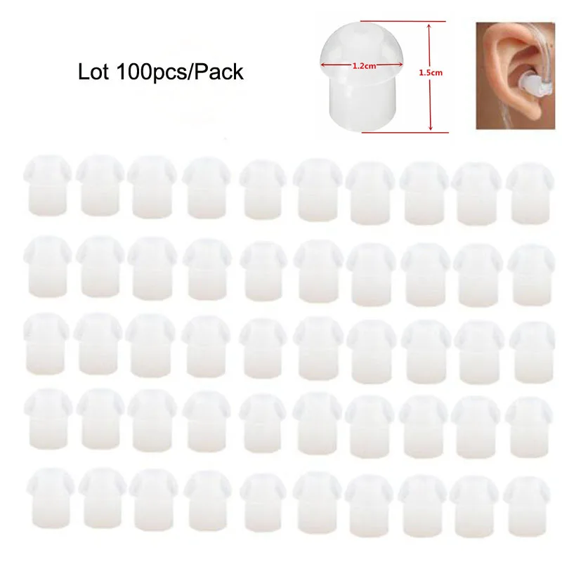 100pcs Replacement Silicone Rubber Mushroom EarTips Ear Tips Earbuds for Acoustic Coil Air Tube Style PTT Mic Earpieces Headset
100pcs Replacement Silicone Rubber Mushroom EarTips Ear Tips Earbuds for Acoustic Coil Air Tube Style PTT Mic Earpieces Headset