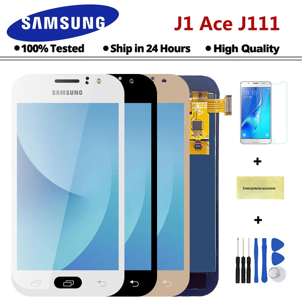 100% Tested J111 LCD For Samsung Galaxy J1 Ace J111F J111M J111FN LCD Screen Display Touch Digitizer Sensor Assembly
100% Tested J111 LCD For Samsung Galaxy J1 Ace J111F J111M J111FN LCD Screen Display Touch Digitizer Sensor Assembly