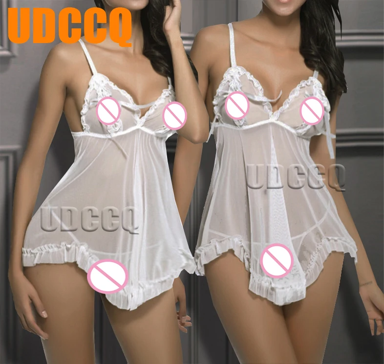 Sexy bianco Lingerie Babydoll Biancheria notte Intimo falbala Translucent adult lace layered costumes Cosplay
Sexy bianco Lingerie Babydoll Biancheria notte Intimo falbala Translucent adult lace layered costumes Cosplay