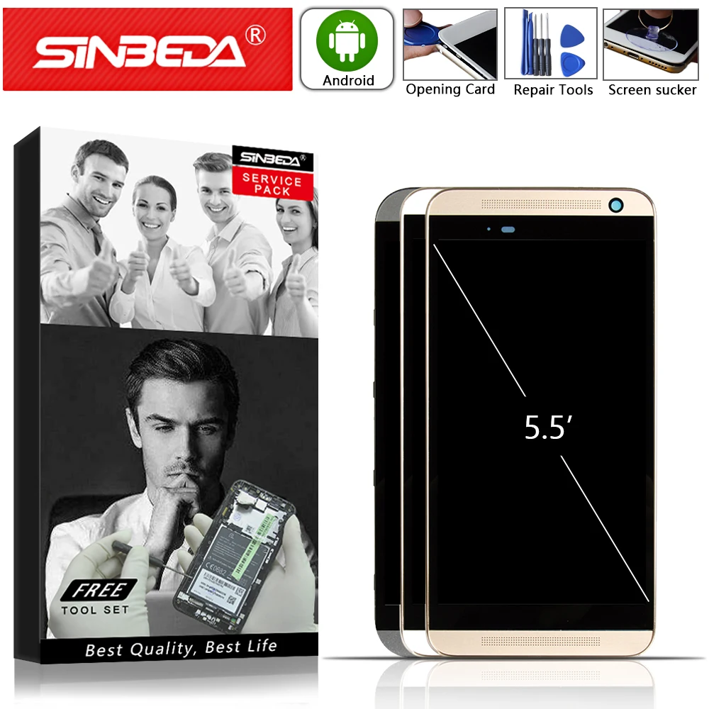 Sinbeda 5.5" For HTC ONE E9 Plus LCD Display Touch Screen with Frame Digitizer For HTC One E9 Plus Display For HTC E9+ LCD A55
Sinbeda 5.5" For HTC ONE E9 Plus LCD Display Touch Screen with Frame Digitizer For HTC One E9 Plus Display For HTC E9+ LCD A55