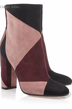 Fashion Inverse Suede Chunky Heels Ankle Boots for Women Zipper Supper High Heels Martin Boots Spring Autumn Women's Shoes
Fashion Inverse Suede Chunky Heels Ankle Boots for Women Zipper Supper High Heels Martin Boots Spring Autumn Women's Shoes