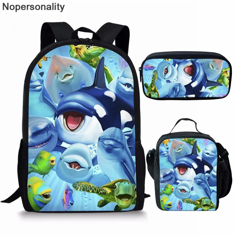 Nopersonality Cartoon Dolphin Backpack for Kids Bagpack mochilas Boys Girls 16 inch Orthopedic Schoolbags Primary Book Bags
Nopersonality Cartoon Dolphin Backpack for Kids Bagpack mochilas Boys Girls 16 inch Orthopedic Schoolbags Primary Book Bags