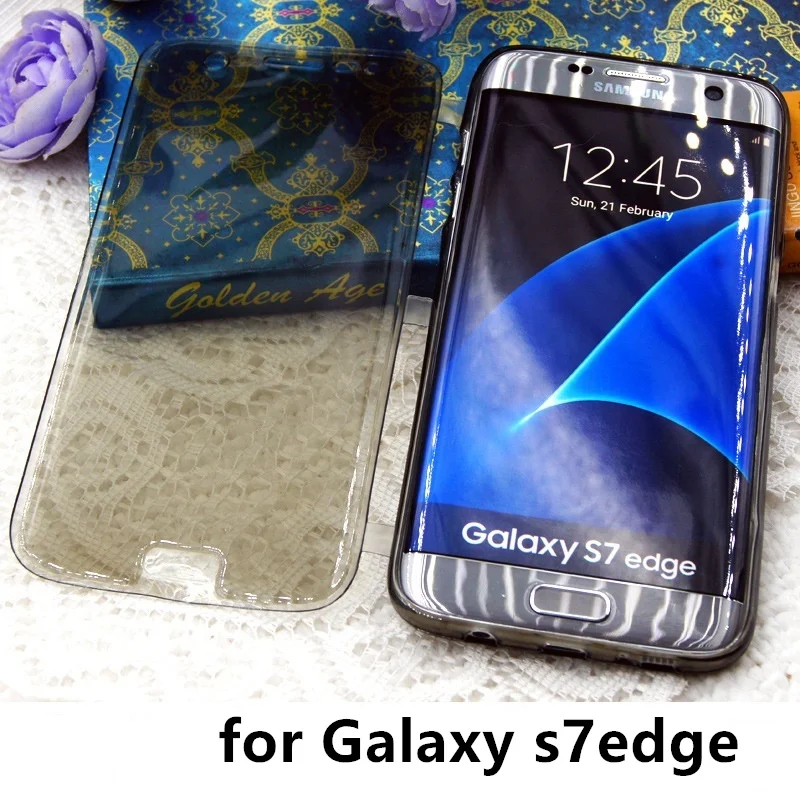 S7edge Case Flip Transparent Clear Soft Silicone Cases for Samsung Galaxy S7 edge Flexible Durable Phone Cover 7s black SM G9350
S7edge Case Flip Transparent Clear Soft Silicone Cases for Samsung Galaxy S7 edge Flexible Durable Phone Cover 7s black SM G9350