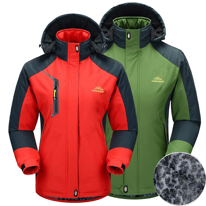 New Women Men winter jackets outdoors coats female Hooded Windbreaker women Thermal tourism velvet jackets jaqueta waterproof
New Women Men winter jackets outdoors coats female Hooded Windbreaker women Thermal tourism velvet jackets jaqueta waterproof