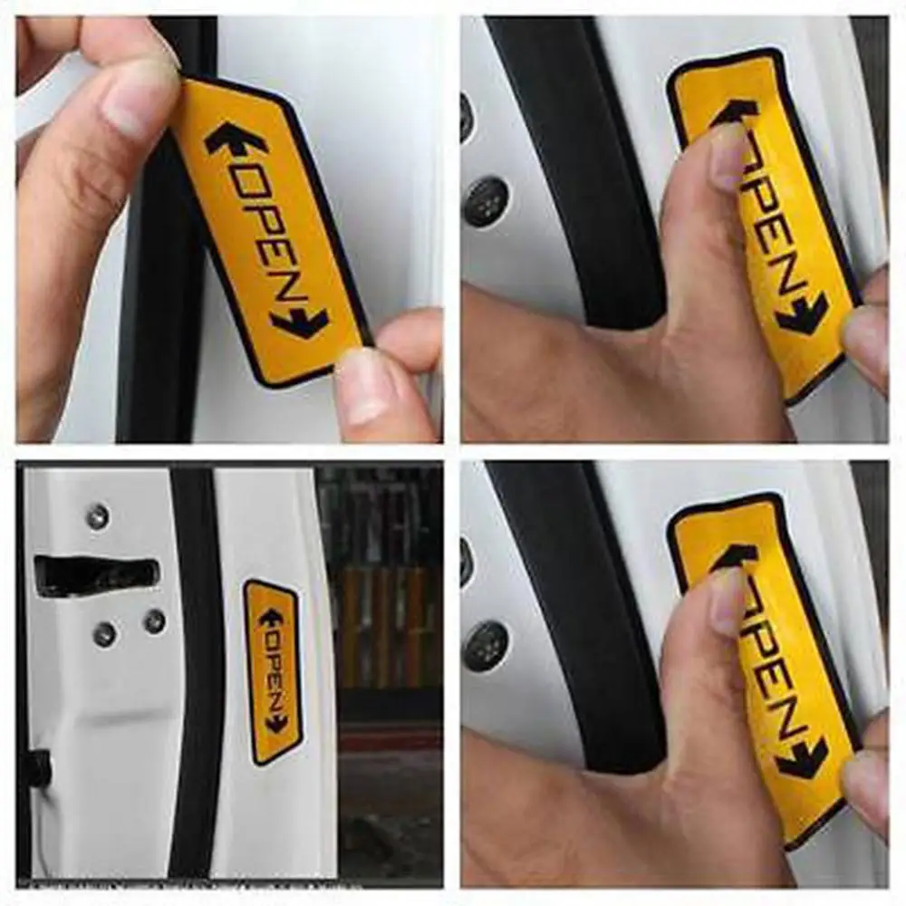 4Pcs Car Door Opening Reflective Sticker Safety Warning Sticker Auto Accessories Reflective Material Warning Tape For Car Safety 
4Pcs Car Door Opening Reflective Sticker Safety Warning Sticker Auto Accessories Reflective Material Warning Tape For Car Safety