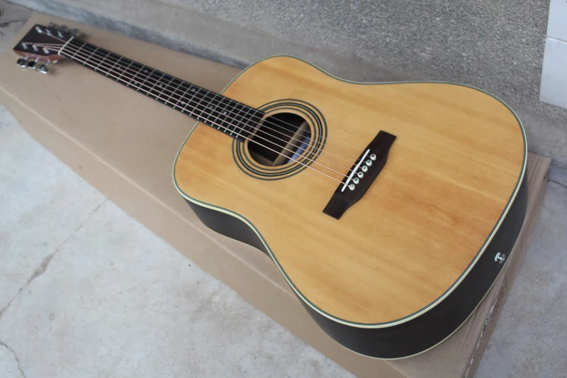 Factory Custom 41" Acoustic Guitar with All Solid,Rosewood Back and Sides,Dots Frets Inlay,Can Add Pickup,Offer Customized
Factory Custom 41" Acoustic Guitar with All Solid,Rosewood Back and Sides,Dots Frets Inlay,Can Add Pickup,Offer Customized