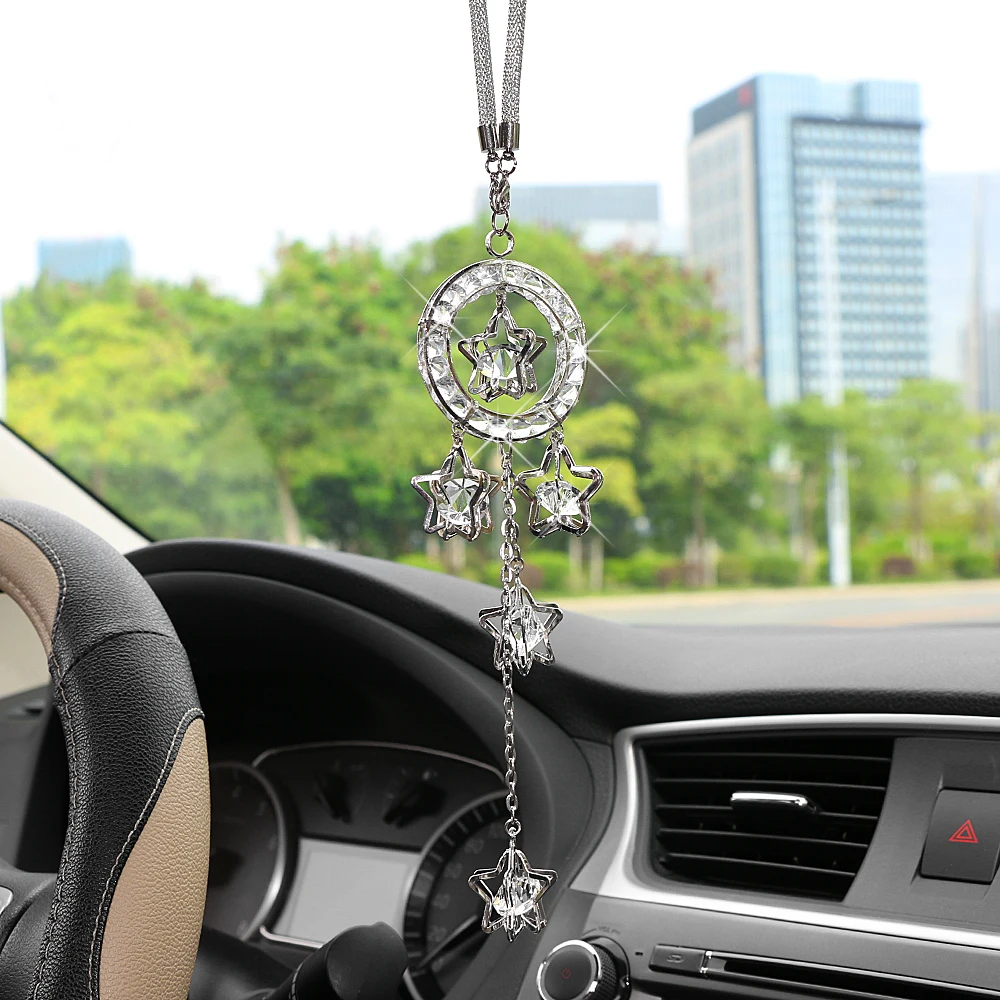 Car Pendant Metal Crystal Pentagram Hanging Ornament Charms Auto Rearview Mirror Decoration Dangle Suspension Trim Accessories
Car Pendant Metal Crystal Pentagram Hanging Ornament Charms Auto Rearview Mirror Decoration Dangle Suspension Trim Accessories