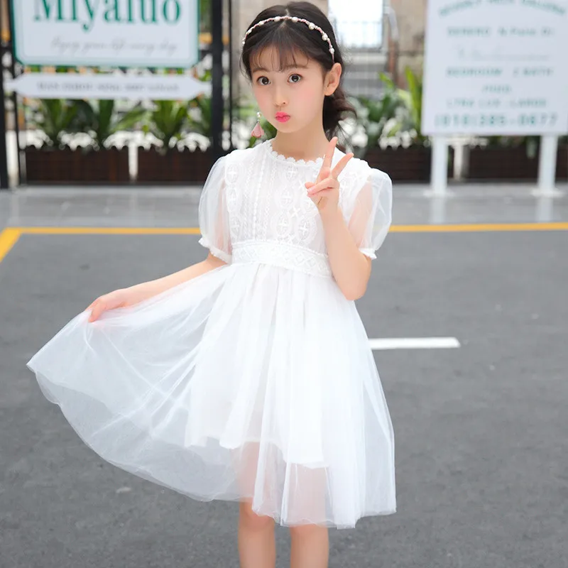 Girls White Lace Mesh Dress Princess Short Sleeve Summer Kids Girls Dresses Belle Dress Robe Enfant Fille Party Baby Clothes
Girls White Lace Mesh Dress Princess Short Sleeve Summer Kids Girls Dresses Belle Dress Robe Enfant Fille Party Baby Clothes